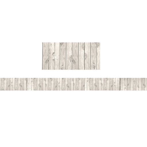 [3563 TCR] White Wood Straight Border Trim