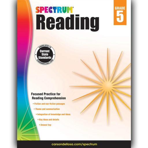 [704583 CD] Spectrum Reading Workbook Grade 5 Paperback