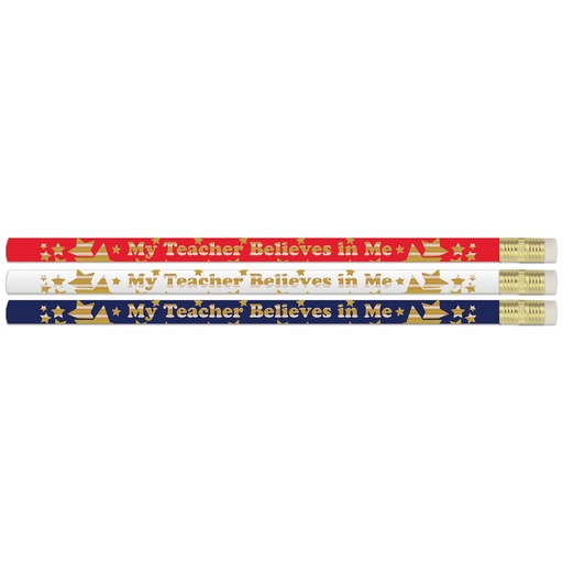 [D2586 MSG] 12ct My Teacher Believes in Me Pencils