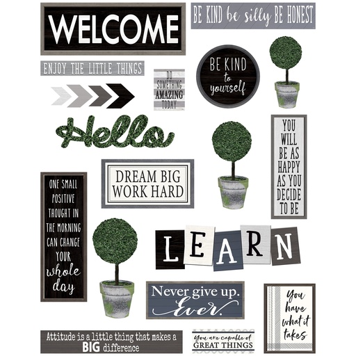 [8505 TCR] Modern Farmhouse Wall Décor Bulletin Board