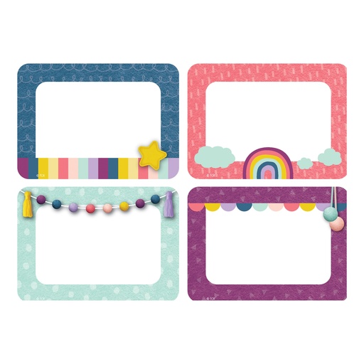 [9057 TCR] Oh Happy Day Name Tags Labels  Multi-Pack