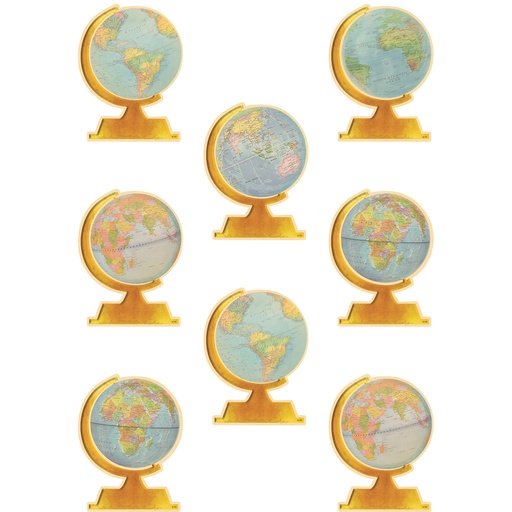 [8641 TCR] Travel the Map Globes Accents