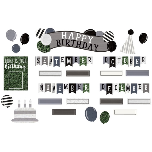 [8533 TCR] Modern Farmhouse Happy Birthday Mini Bulletin Board