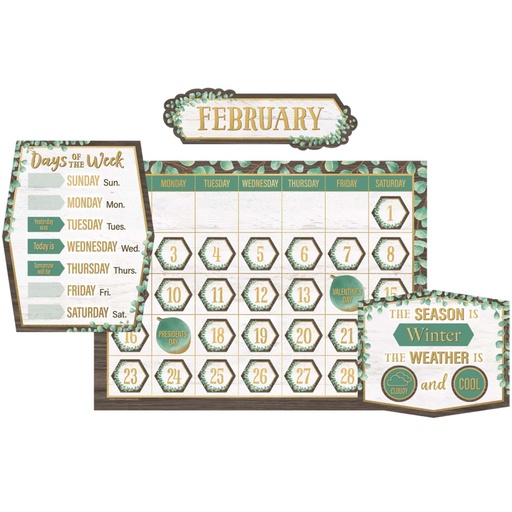 [8452 TCR] Eucalyptus Calendar Bulletin Board (8542 TCR)