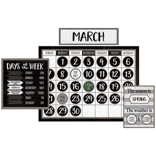 [8504 TCR] Modern Farmhouse Calendar Bulletin Board