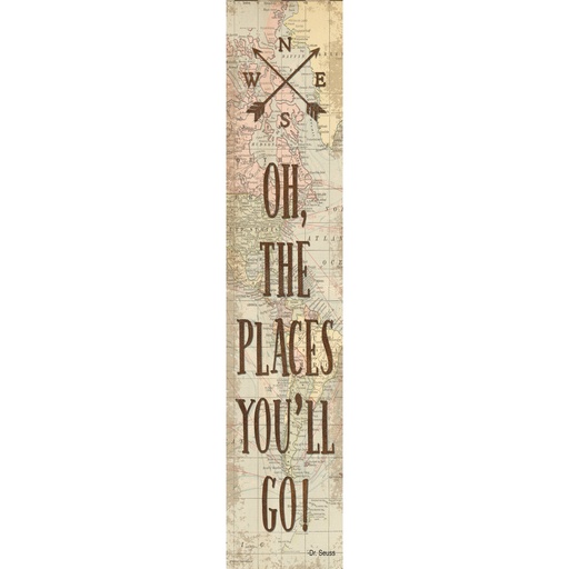 [8632 TCR] Travel the Map Oh, the Places You’ll Go! Banner