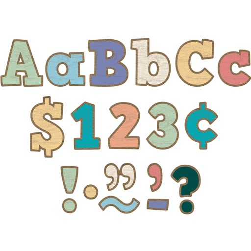 [8820 TCR] Painted Wood Bold Block 4" Letters Combo Pack