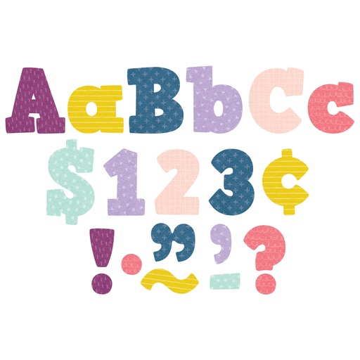 Trend Colorful Patterns 4 Playful Ready Letters Combo Pack