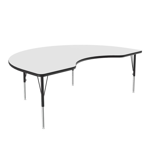 [A4872DEKID80 COR] 48" x 72" Kidney Dry Erase Top High Pressure Activity Table