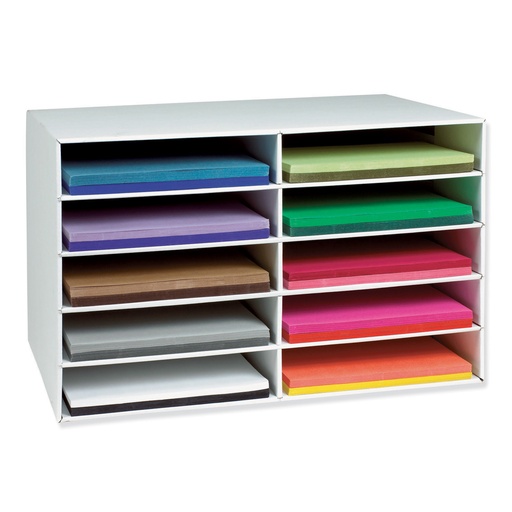 [001316 PAC] Classroom Keepers 12" X 18" 10 Slot Construction Paper Storage (	80401U01C STX)