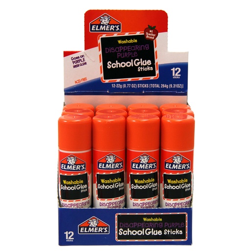 [E524 ELM] 12 Pack .77oz Elmers Washable Glue Stick