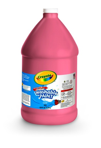 [542128038 BIN] 128oz Red Crayola Washable Paint        Ea