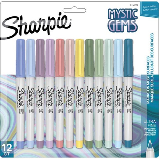 [2136777 SAN] 12ct Sharpie Mystic Gems Ultra Fine Point Permanent Markers