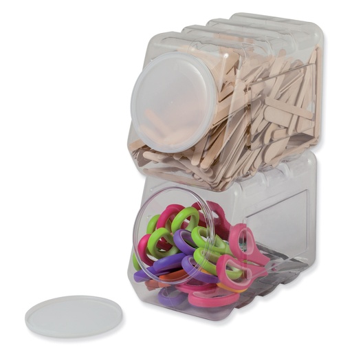 [27660 PAC] Interlocking Storage Container with Lid Sold Each