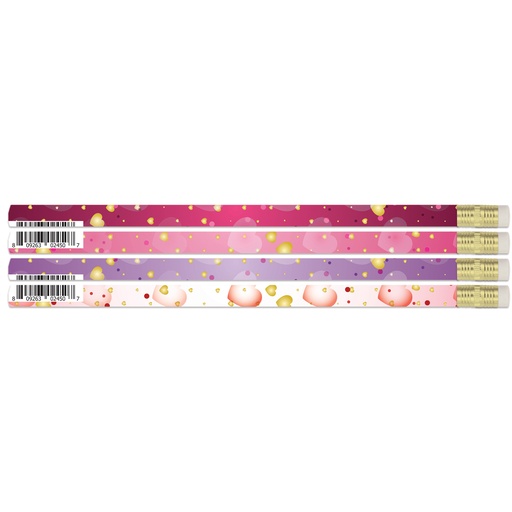 [D2450 MSG] 12ct Dreamy Hearts Pencils