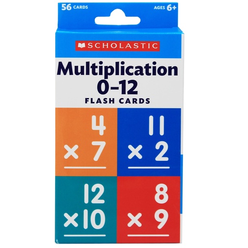 [823357 SC] Multiplication 0 - 12 Flash Cards