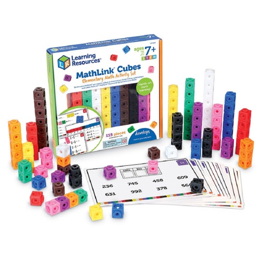 [4299 LER] MathLink Cubes Elementary Math Activity Set