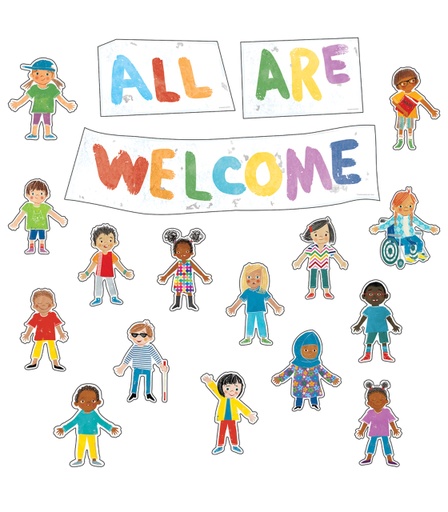 [110533 CD] All Are Welcome Bulletin Board Set