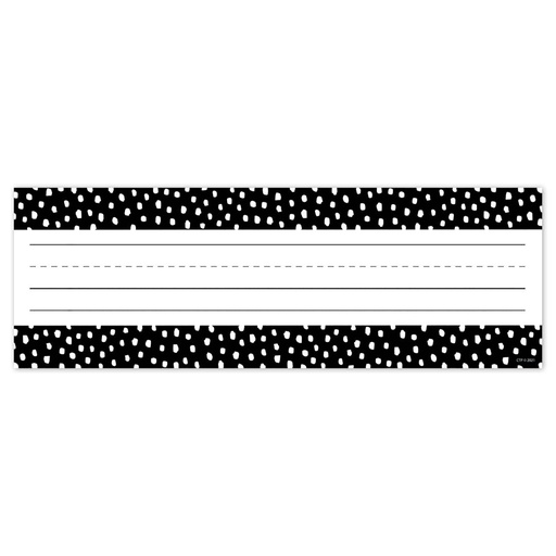 [10620 CTP] Messy Dots on Black Nameplates