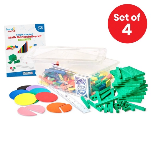 [93738 H2M] Individual Student Manipulative Kits - Grades 3-5 - Set of 4