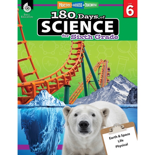 [51412 SHE] 180 Days of Science for 6th Grade