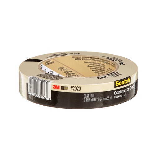 [10124 MMM] 1" x 60yds Masking Tape Roll