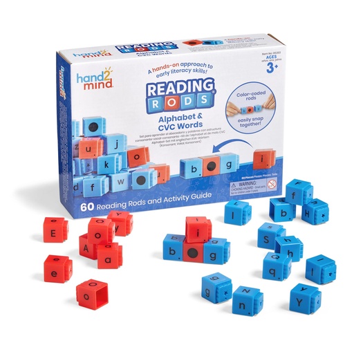 [95393 H2M] Reading Rods Alphabet and CVC Words Set