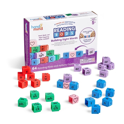 [95394 H2M] Reading Rods Beginning Words Set