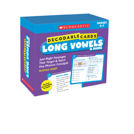 [861431 SC] Decodable Cards Long Vowels & More