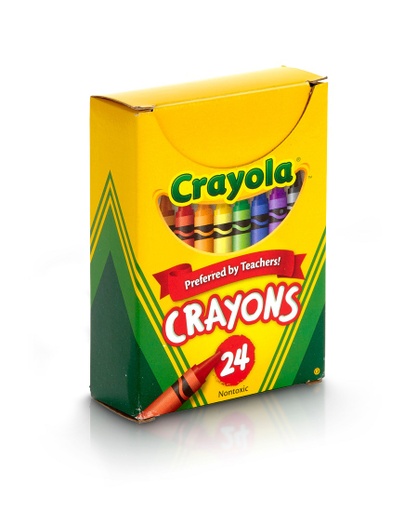 Crayola Large Crayons, Lift Lid Box, 16 Colors/Box 520336, 1