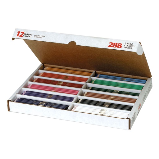 [82408 DIX] 288ct Prang Colored Pencils Classroom Master Pack