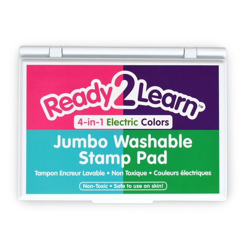4ct Ready 2 Learn Jumbo Circular Washable Stamp Pads, Primary, Set of 4