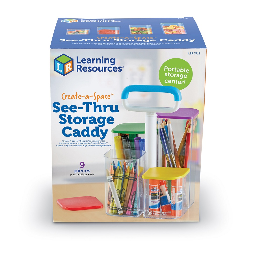 Learning Resources Create-a-Space See-Thru Storage Caddy