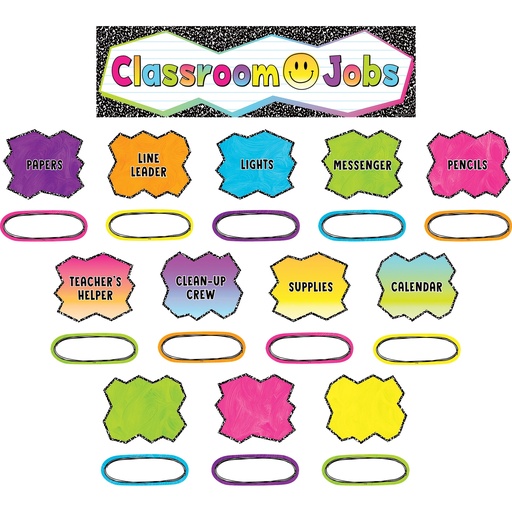 [6925 TCR] Brights 4Ever Classroom Jobs Mini Bulletin Board Set