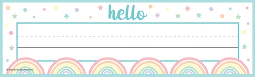 [8422 TCR] 36ct Pastel Pop Flat Name Plates