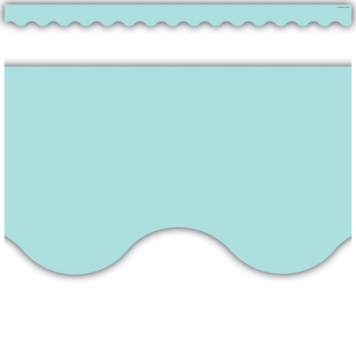 [8426 TCR] Pastel Blue Scalloped Border Trim