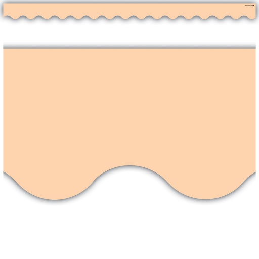 [8427 TCR] 35' Peach Scalloped Border Trim