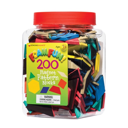 [732100 DOW] 200ct Foam Fun!™ Pattern Block Magnets