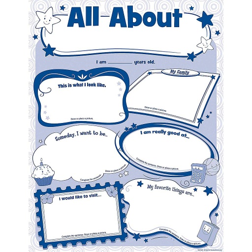 [5222 TCR] 32ct All About Me Poster Pack