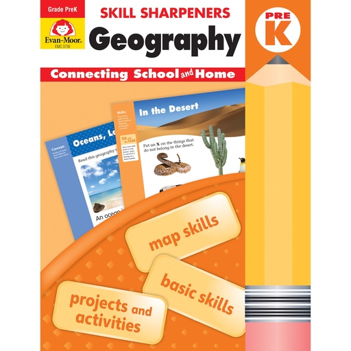 [3739 EMC] Skill Sharpeners: Geography Grade PreK