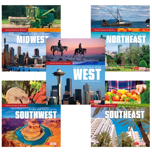 [9781515724667 CAP] United States by Region 5 Book Set