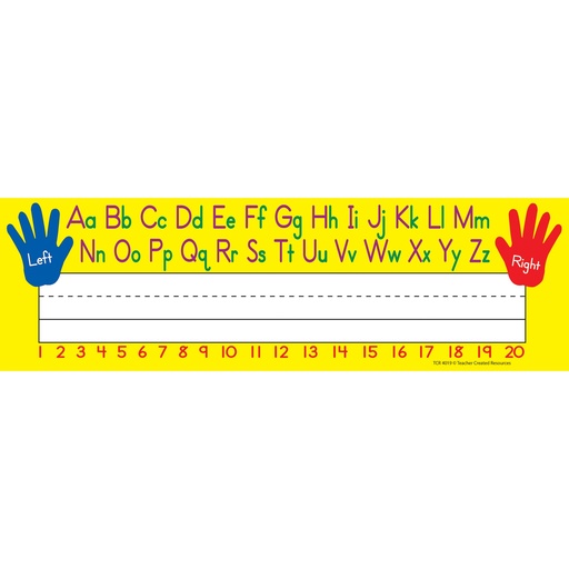 [4019 TCR] 36ct Left/Right Alphabet Name Plates