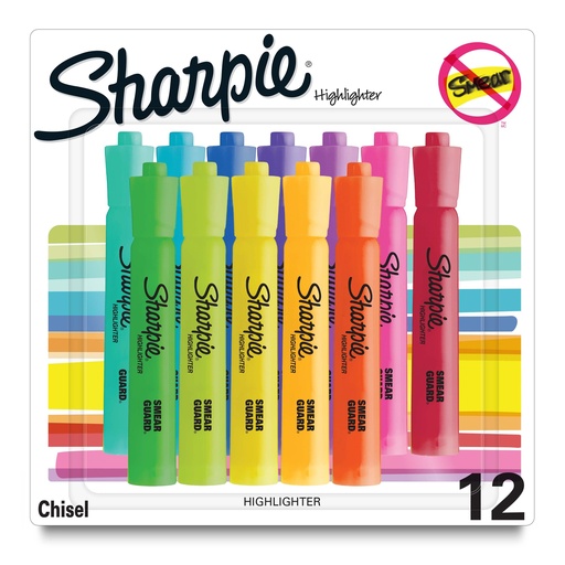 [2157492 SAN] 12ct Sharpie Chisel Tip Tank Highlighters