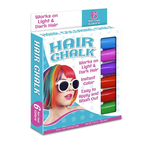 [682 TPG] Hair Coloring Chalk, 6 Colors