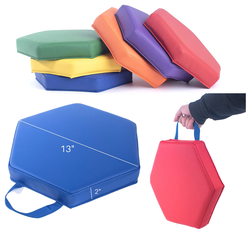 [HEXX6 BT] Set of 6 Vinyl Hex Cushions