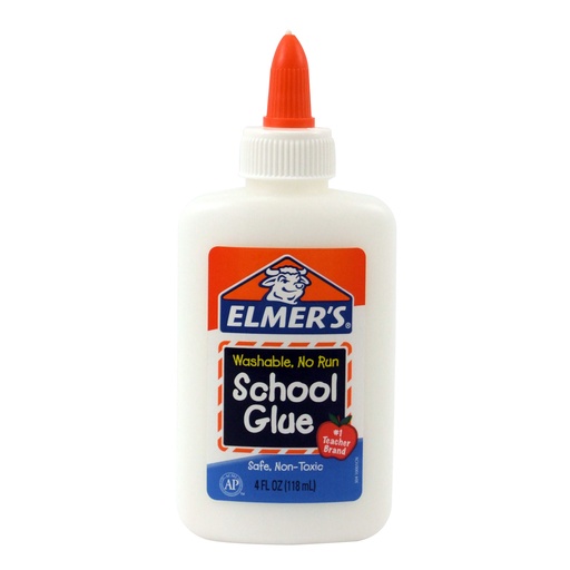 [E304NR ELM] 4oz Elmer's No Run Washable School Glue