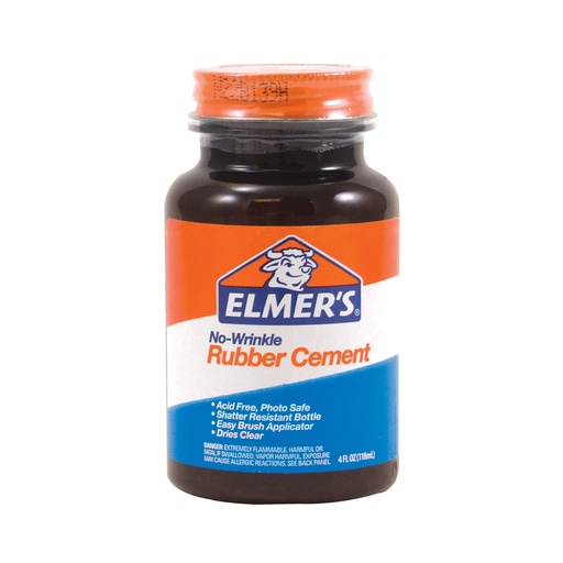 [E904 ELM] 4oz Rubber Cement                       Ea