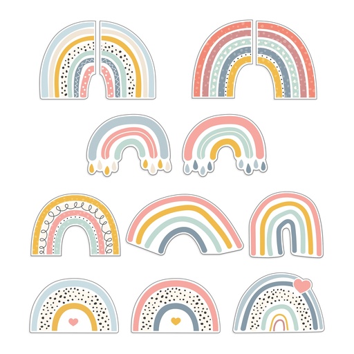 [120645 CD] We Belong Rainbow Fun Cut-Outs, Pack of 36