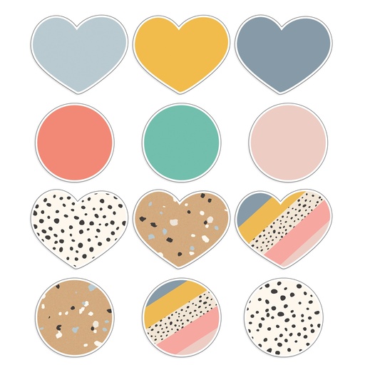 [120646 CD] We Belong Hearts & Dots Cut-Outs, Pack of 36