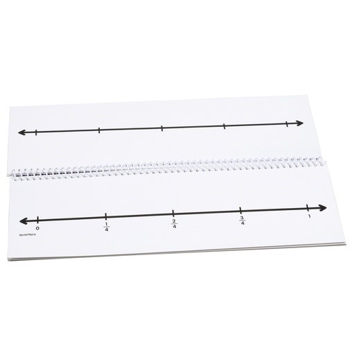 [211791 DD] Fraction Number Line Flip Book